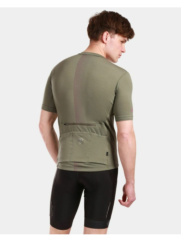 Kilpi Pánsky cyklistický dres z merino vlny Kilpi PETRANA-M Khaki