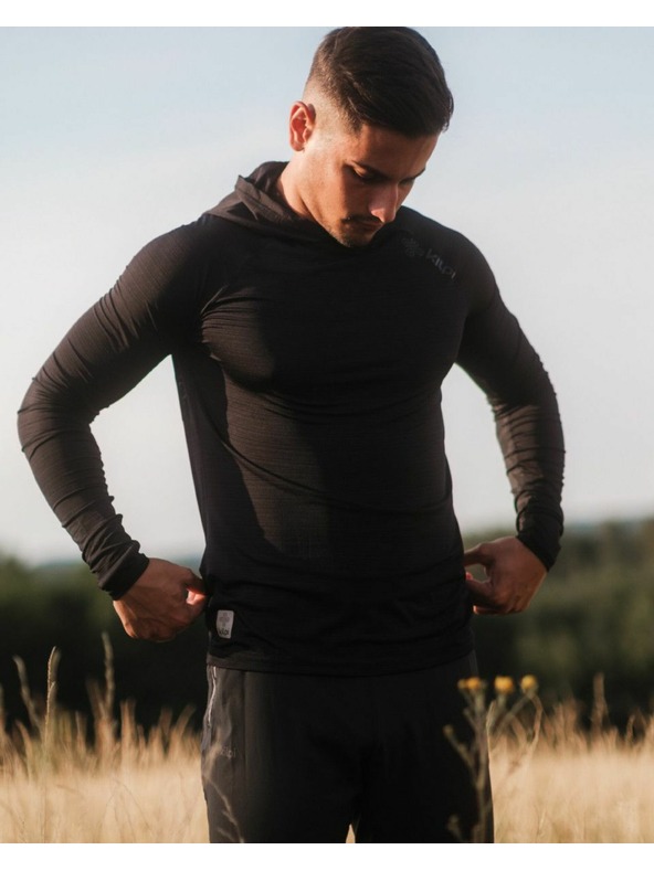 Kilpi Pánske funkčné tričko s dlhým rukávom Kilpi AILEEN-M Čierna