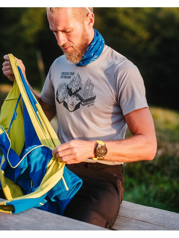 Kilpi Kilpi GAROVE-M Pánske funkčné tričko svetlosivé