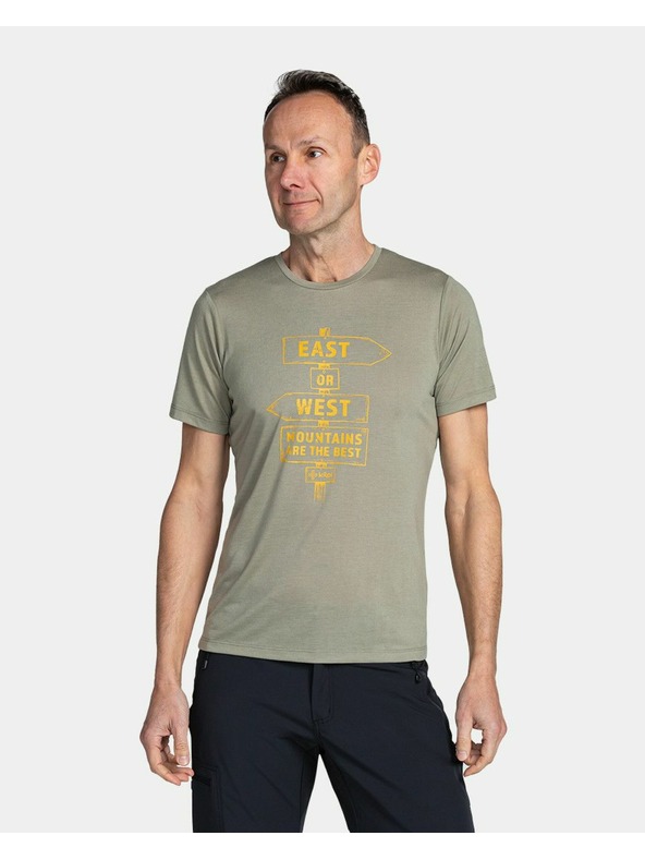 Kilpi Pánske technické tričko Kilpi GAROVE-M Tmavozelená