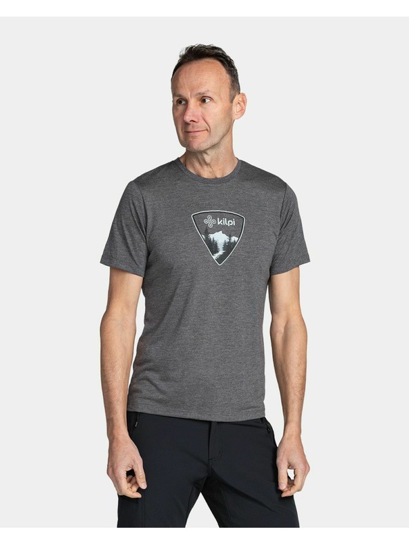 Kilpi Pánske technické tričko Kilpi GAROVE-M Tmavosivá