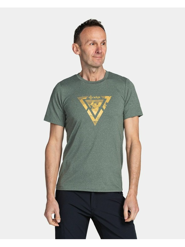 Kilpi Pánske technické tričko Kilpi LISMAIN-M Tmavozelená