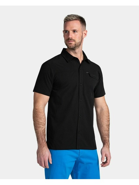 Kilpi Pánska outdoorová košeľa Kilpi BOMBAY-M Čierna