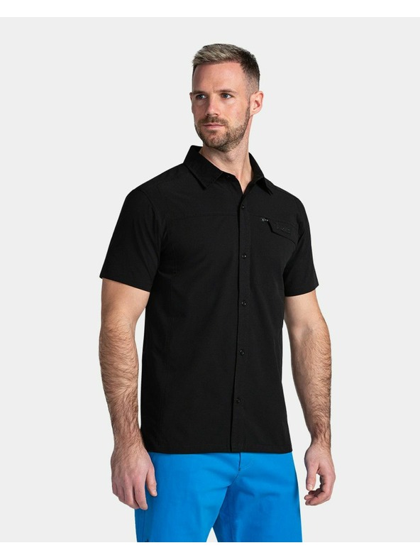 Kilpi Pánska outdoorová košeľa Kilpi BOMBAY-M Čierna