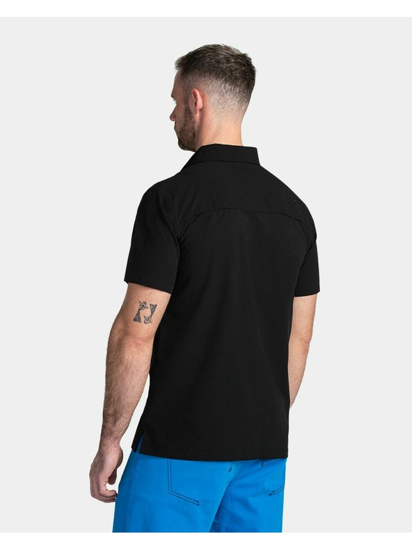 Kilpi Pánska outdoorová košeľa Kilpi BOMBAY-M Čierna