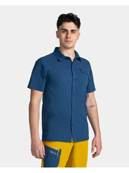 Kilpi Pánska outdoorová košeľa Kilpi BOMBAY-M Tmavomodrá