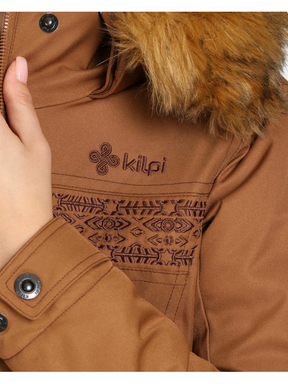Kilpi Dámsky zimný kabát Kilpi PERU-W Hnedá