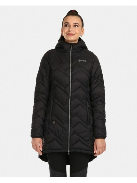 Kilpi Dámsky zateplený kabát Kilpi LEILA-W Čierna