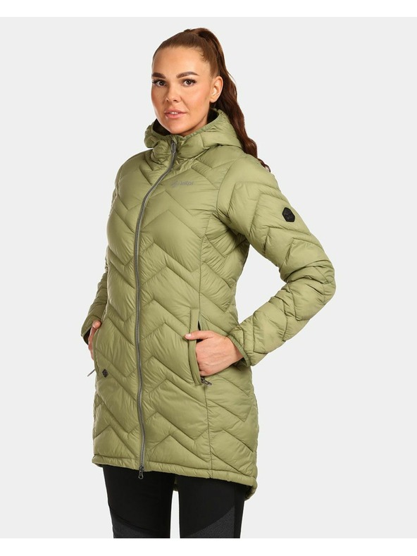 Kilpi Dámsky zateplený kabát Kilpi LEILA-W Zelená