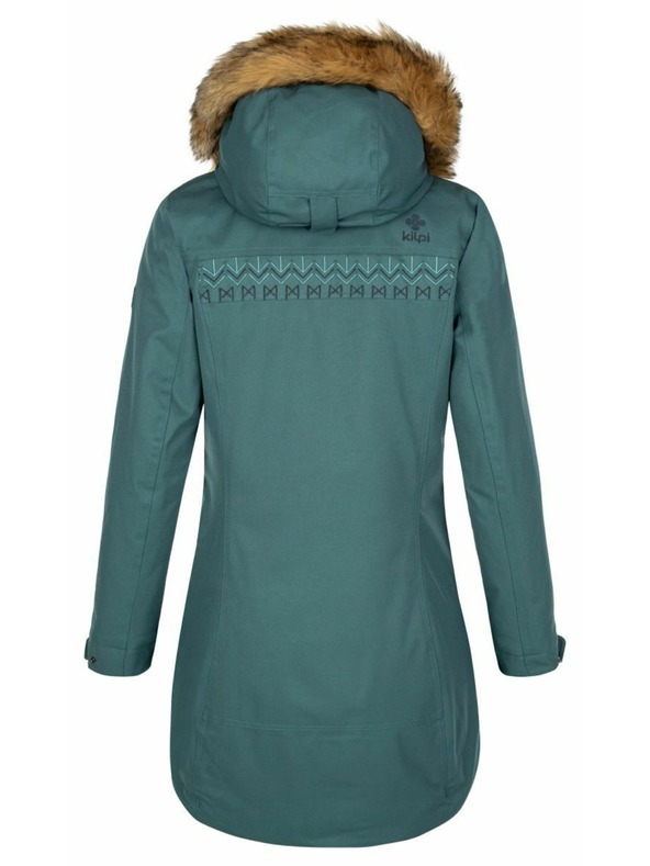 Kilpi Dámsky zimný kabát Kilpi PERU-W Tmavo zelená
