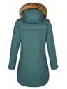 Kilpi Dámsky zimný kabát Kilpi PERU-W Tmavo zelená