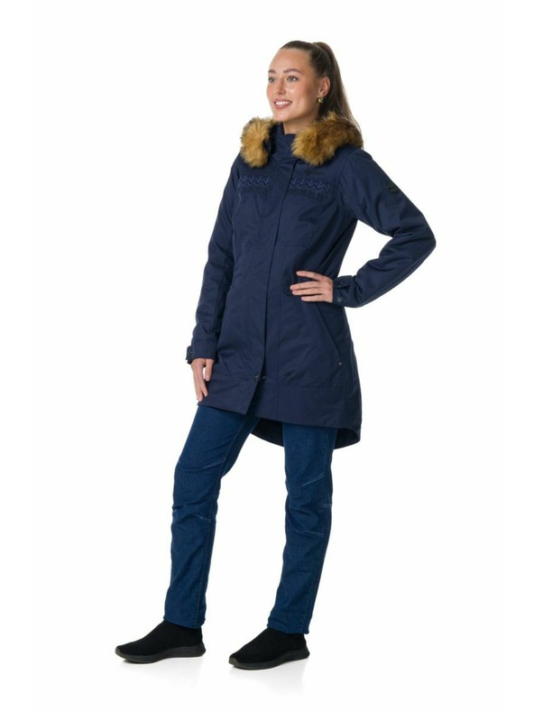 Kilpi Dámsky zimný kabát Kilpi PERU-W Tmavo zelená