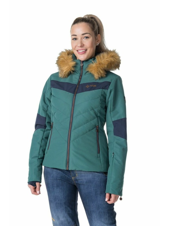Kilpi Dámska lyžiarska bunda Kilpi ALISIA-W Tmavo zelená