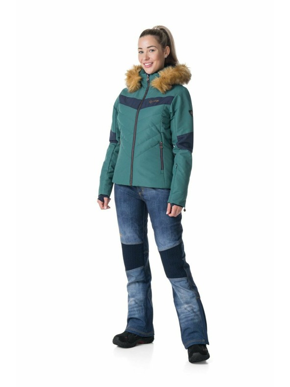 Kilpi Dámska lyžiarska bunda Kilpi ALISIA-W Tmavo zelená