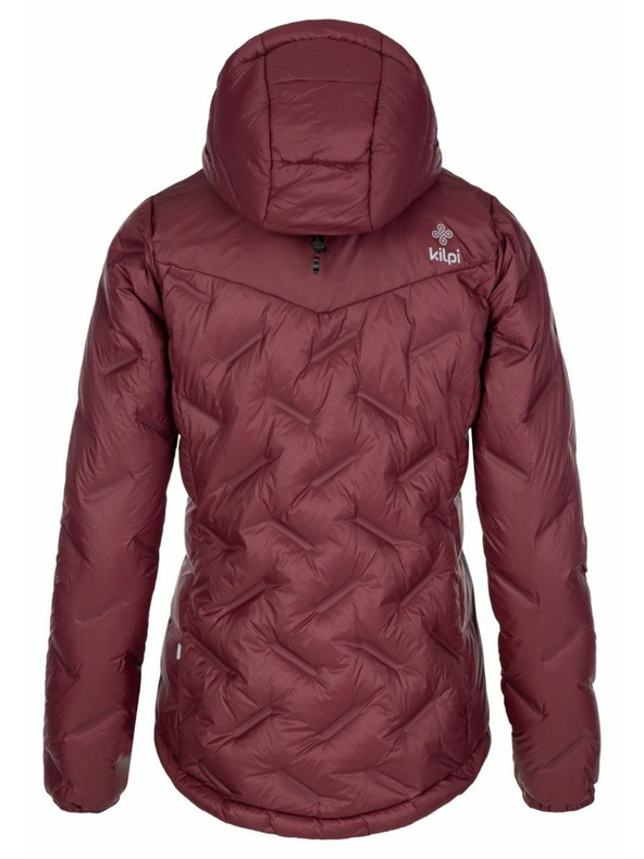 Kilpi Dámska páperová bunda Kilpi ALBERTA-W Tmavo červená