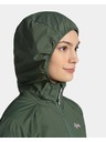 Kilpi Dámska outdoorová a bežecká vetrovka Kilpi ROSA-W Tmavo zelená