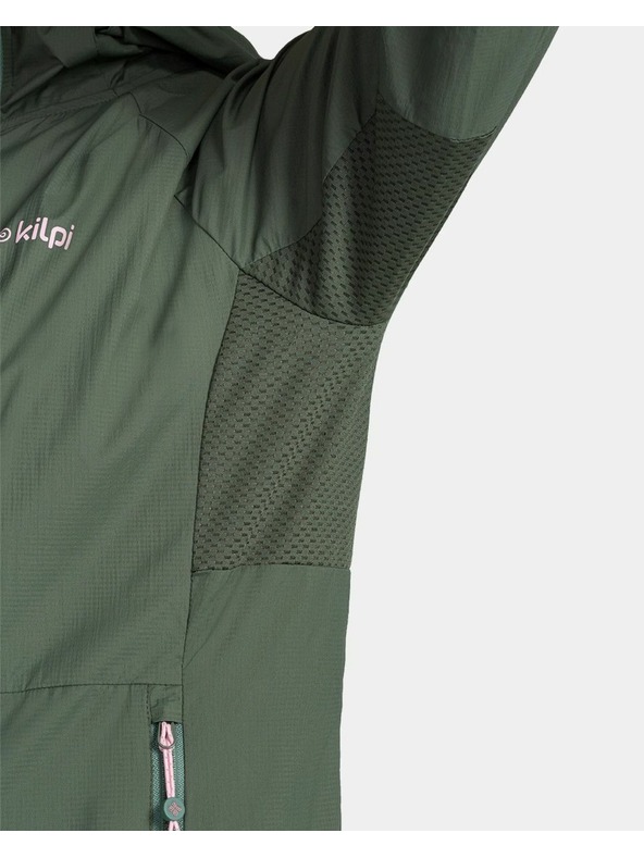 Kilpi Dámska outdoorová a bežecká vetrovka Kilpi ROSA-W Tmavo zelená