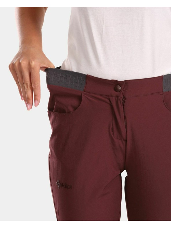 Kilpi Dámske outdoorové 3/4 nohavice Kilpi MEEDIN-W Tmavo červená