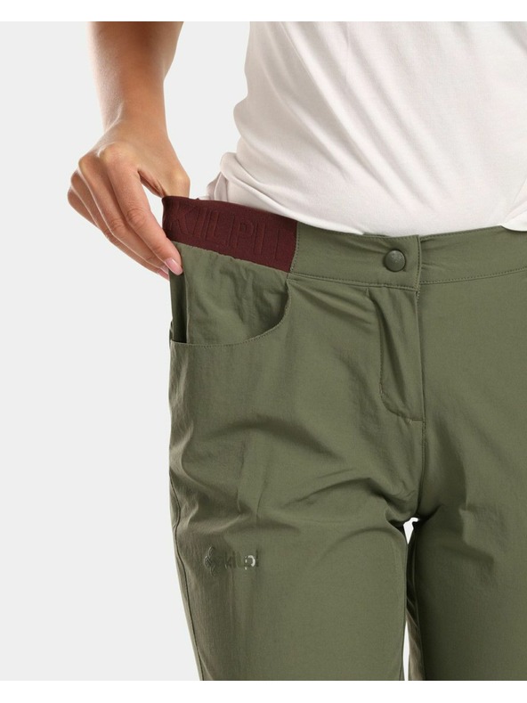 Kilpi Dámske outdoorové 3/4 nohavice Kilpi MEEDIN-W Khaki