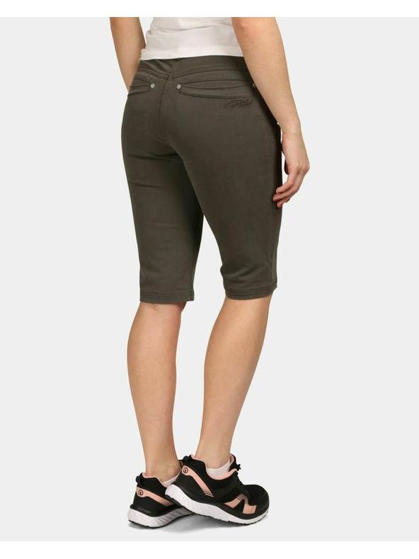 Kilpi Dámske bavlnené kraťasy Kilpi PARIVA-W Tmavo zelená
