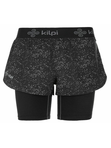 Kilpi Dámske bežecké kraťasy 2 v 1 Kilpi BERGEN-W Čierna