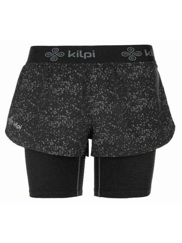 Kilpi Dámske bežecké kraťasy 2 v 1 Kilpi BERGEN-W Čierna