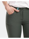 Kilpi Dámske outdoorové krátke nohavice Kilpi SYLANE-W Tmavo zelená