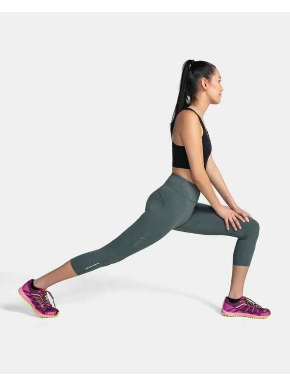 Kilpi Dámske 3/4 legíny Kilpi AMIRA-W Tmavo zelená