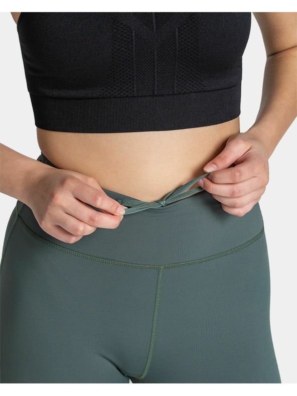 Kilpi Dámske 3/4 legíny Kilpi AMIRA-W Tmavo zelená