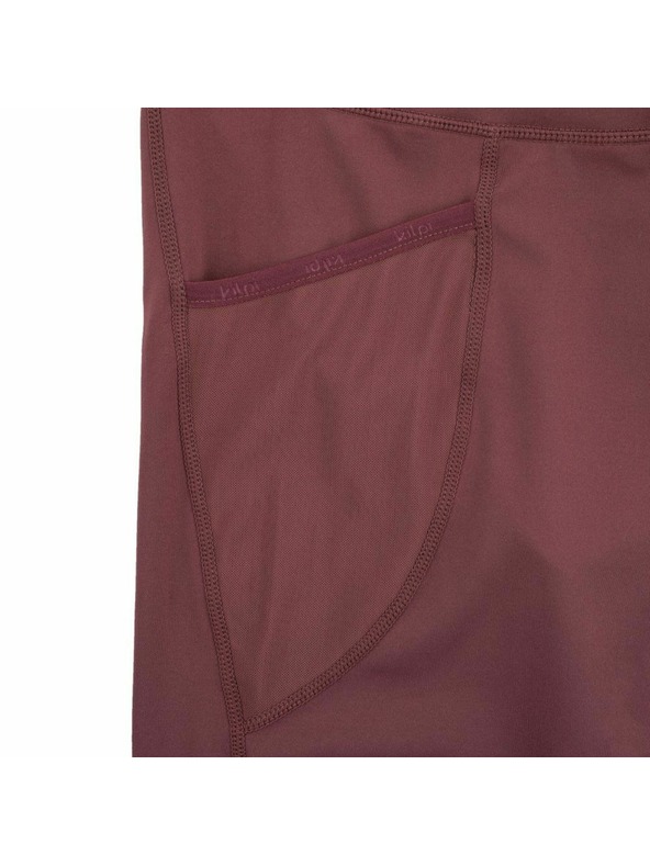 Kilpi Dámske 3/4 fitnes legíny Kilpi SOLAS-W Tmavo červená