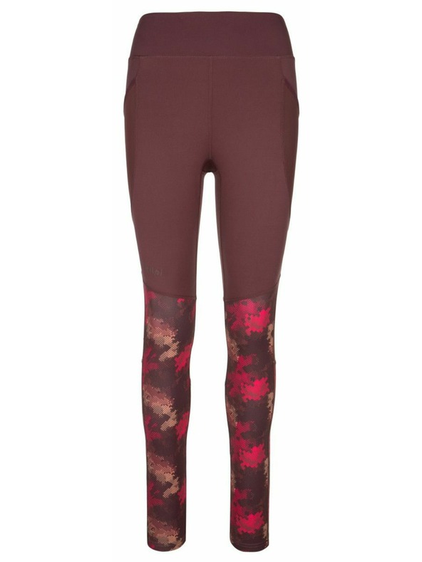 Kilpi Dámske fitnes legíny Kilpi LIGANO-W Tmavo červená