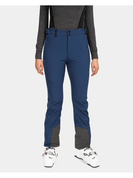 Kilpi Dámske softshellové lyžiarske nohavice Kilpi RHEA-W Dark Blue