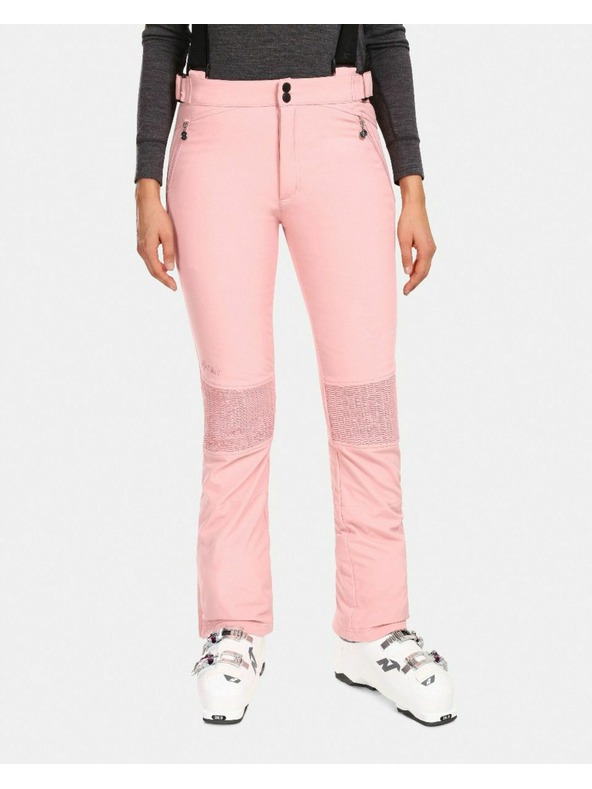 Kilpi Dámske softshellové lyžiarske nohavice Kilpi DIONE-W Svetloružová
