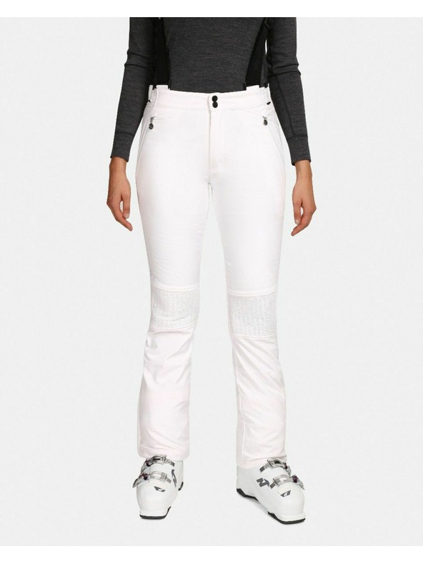 Kilpi Dámske softshellové lyžiarske nohavice Kilpi DIONE-W White