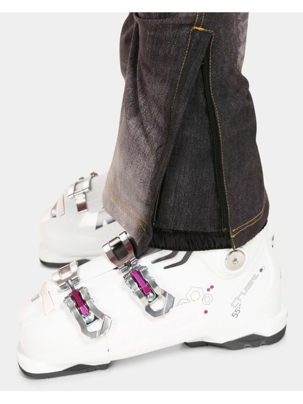 Kilpi Dámske softshellové lyžiarske nohavice Kilpi JEANSO-W Čierna