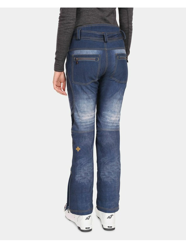 Kilpi Dámske softshellové lyžiarske nohavice Kilpi JEANSO-W Tmavomodrá