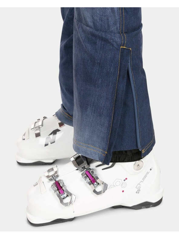 Kilpi Dámske softshellové lyžiarske nohavice Kilpi JEANSO-W Tmavomodrá