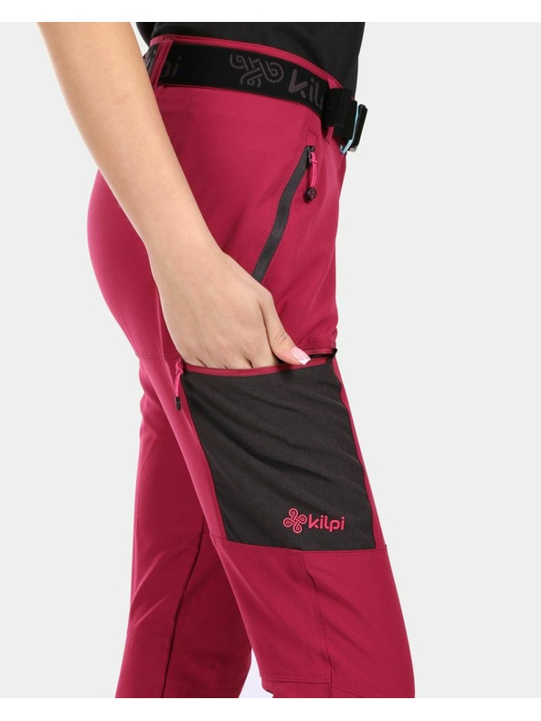 Kilpi Dámske outdoorové nohavice Kilpi BELVELA-W Tmavo červená