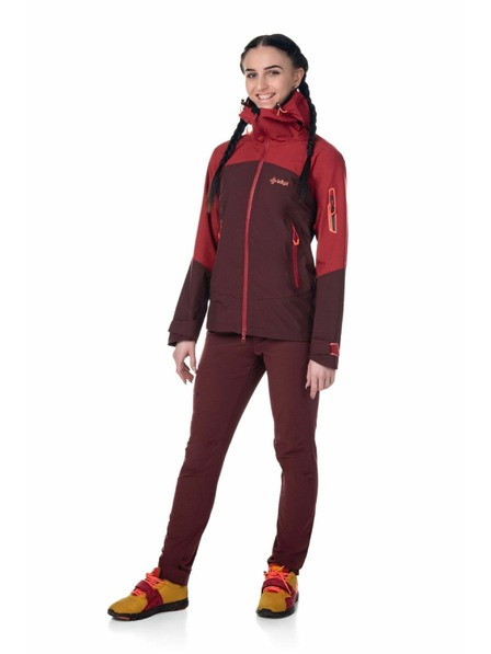 Kilpi Dámske outdoorové nohavice Kilpi BRODELIA-W Tmavočervená