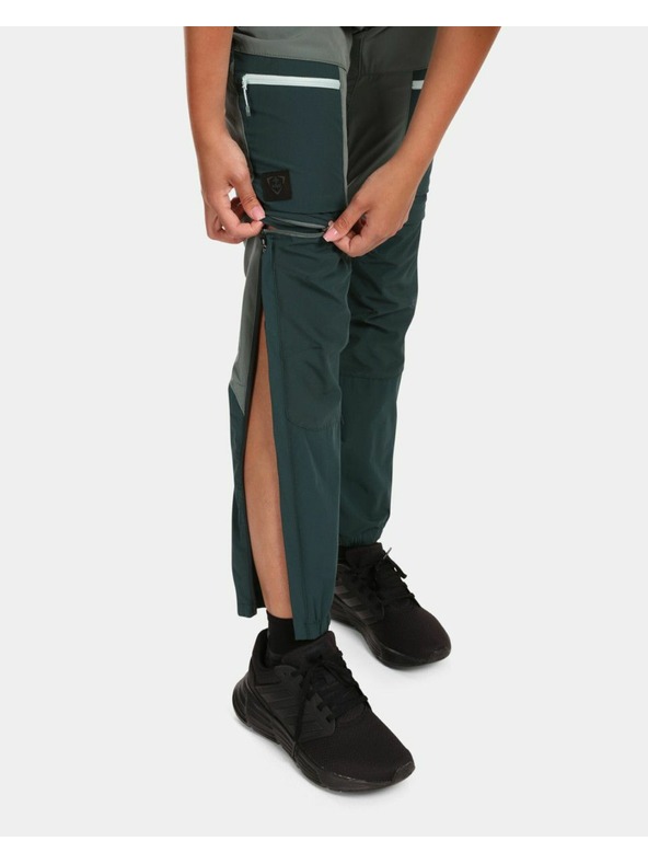 Kilpi Dámske outdoorové odopínateľné nohavice Kilpi HOSIO-W Tmavo zelená