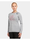 Kilpi Dámske funkčné tričko s dlhým rukávom Kilpi MAVORA TOP-W Svetlo sivé