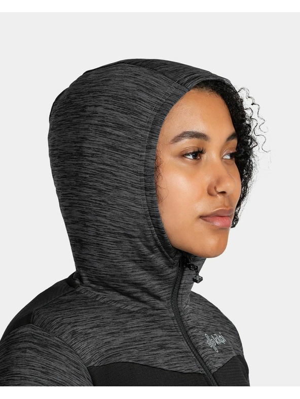 Kilpi Dámska športová mikina s kapucou Kilpi SEVELEN-W Čierna