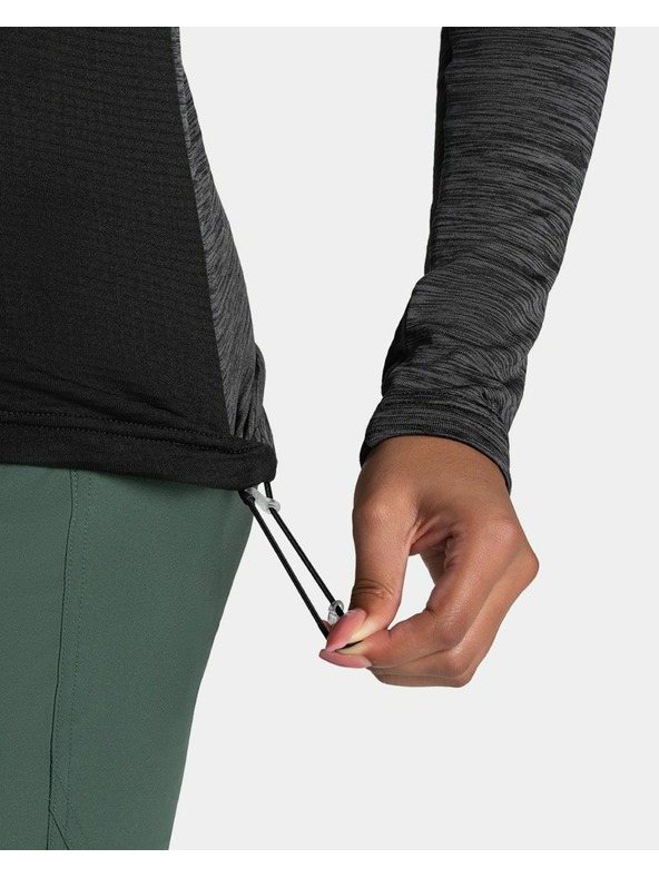 Kilpi Dámska športová mikina s kapucou Kilpi SEVELEN-W Čierna