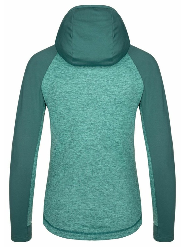 Kilpi Dámska športová mikina s kapucou Kilpi LAYANA-W Tyrkysová