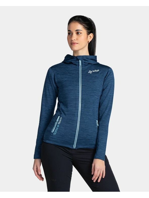 Kilpi Dámska športová mikina s kapucou Kilpi SEVELEN-W Tmavmodrá
