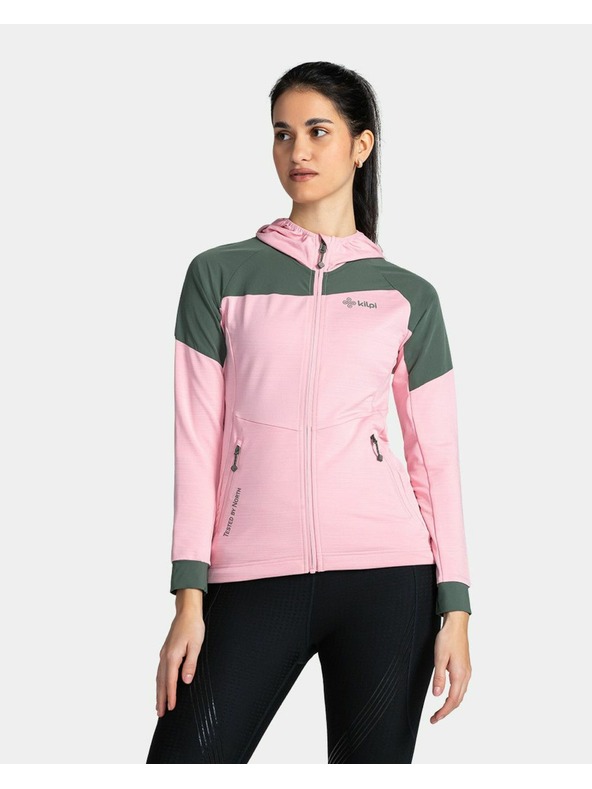 Kilpi Dámska strečová mikina s kapucou Kilpi MEMPHIS-W Svetloružová