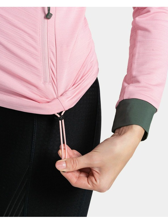 Kilpi Dámska strečová mikina s kapucou Kilpi MEMPHIS-W Svetloružová