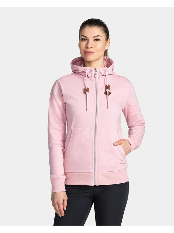Kilpi Dámska bavlnená mikina Kilpi TARALI-W Svetloružová