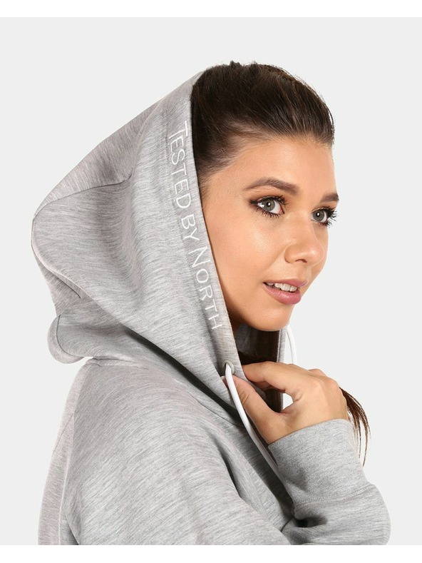 Kilpi Dámska bavlnená mikina Kilpi FJELA-W Svetlosivá