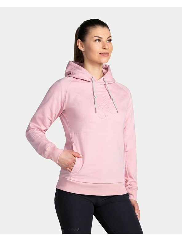 Kilpi Dámska bavlnená mikina Kilpi SOHEY-W Svetloružová